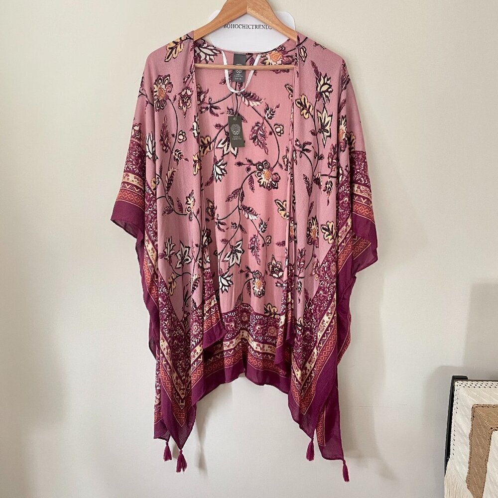 NWT Vince Camuto Kimono One Size Fits Most Boho Western